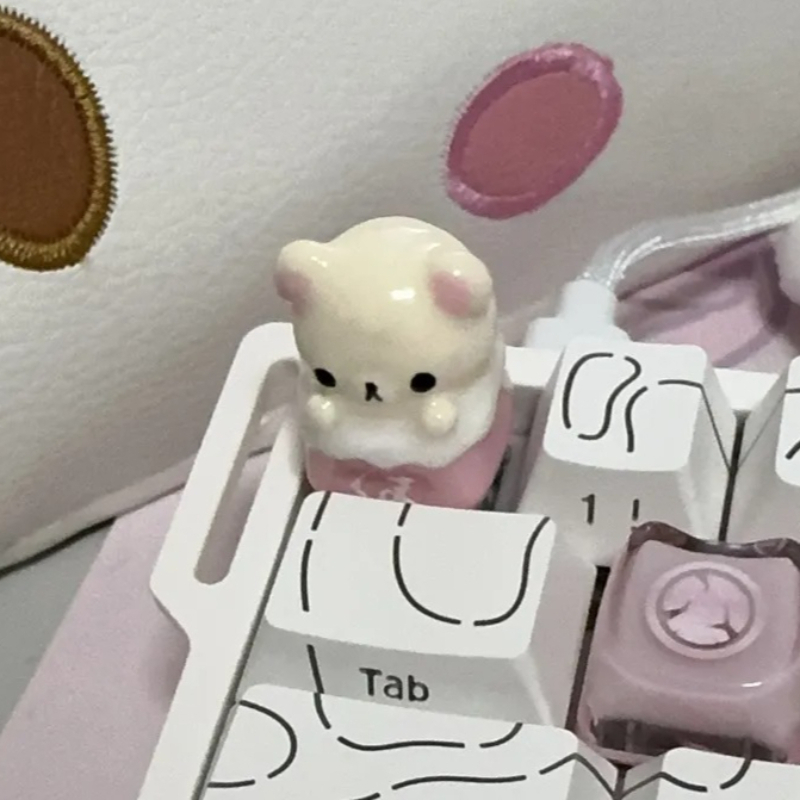 Desk Setup Equipment - Klawisze Kawaii Rilakkuma, Rilakkuma, Artystyczne Klawisze