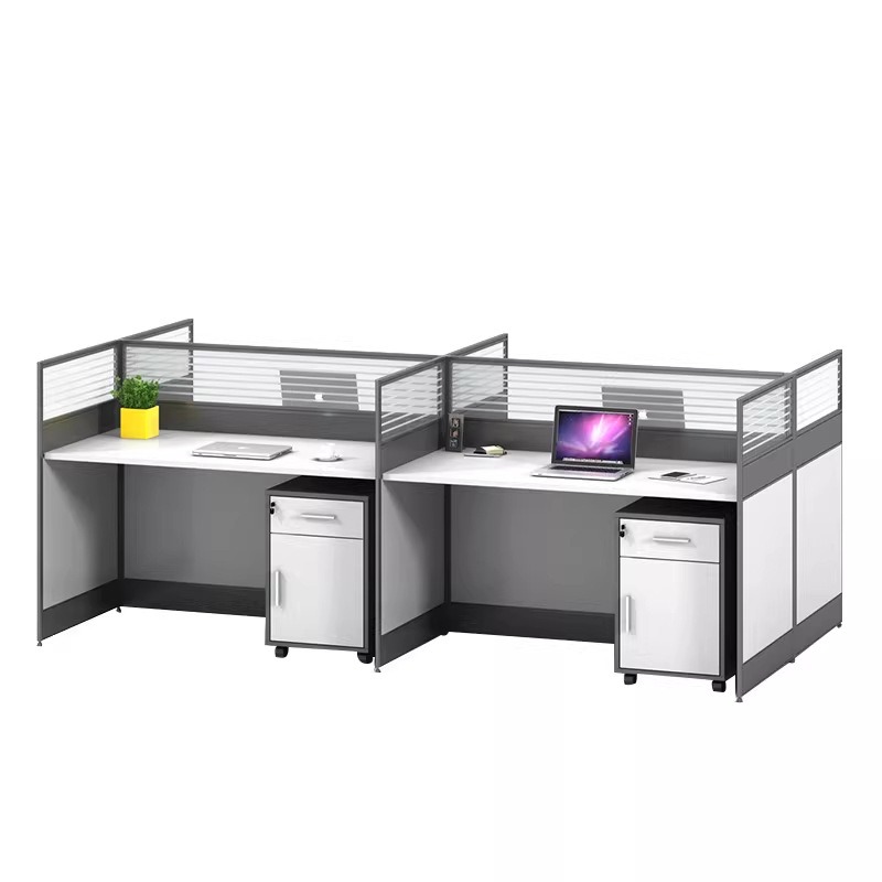 Desk Setup Or Set Up - Białe biurko do biura dla 2,