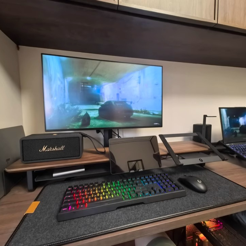 Desk Setup Monitor And Laptop - Modułowy podstawka pod monitor Ergonomiczny organizer