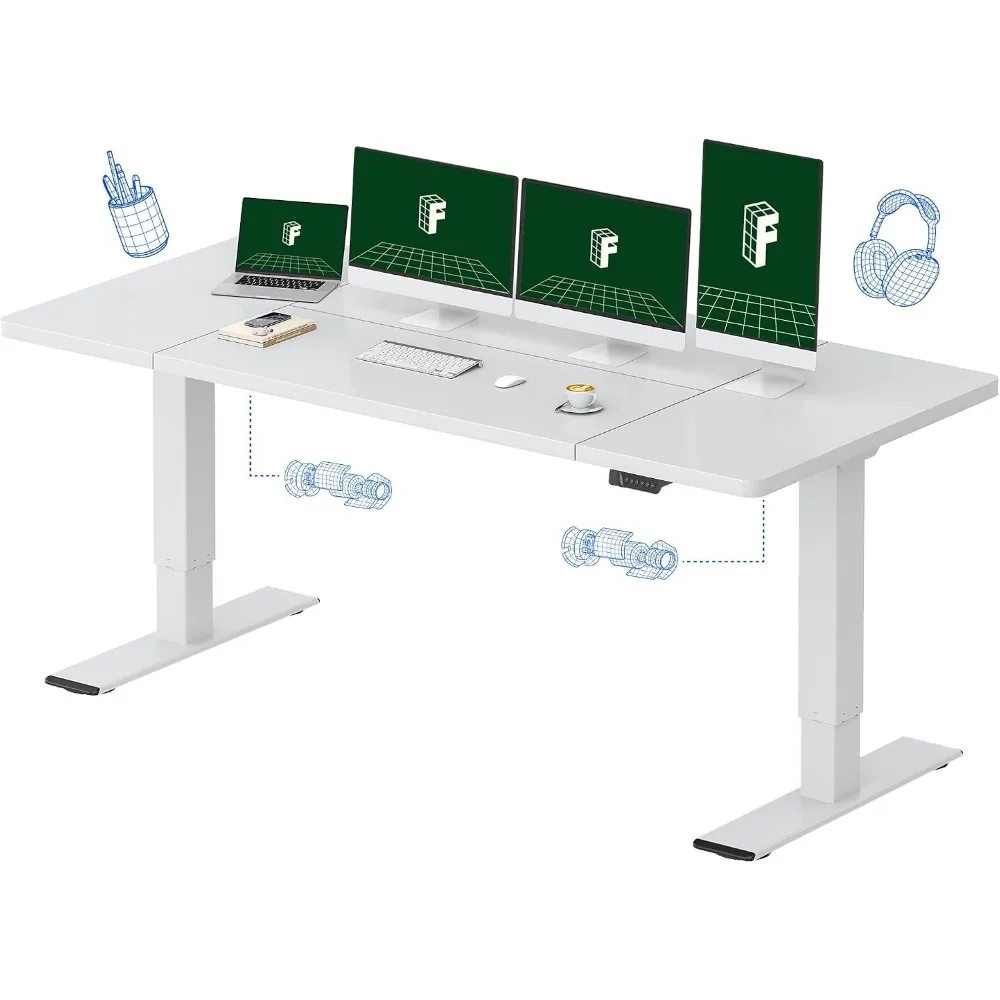 Desk Setup Or Set Up - FLEXISPOT Biurko Elektryczne z Podwójnym Silnikiem,