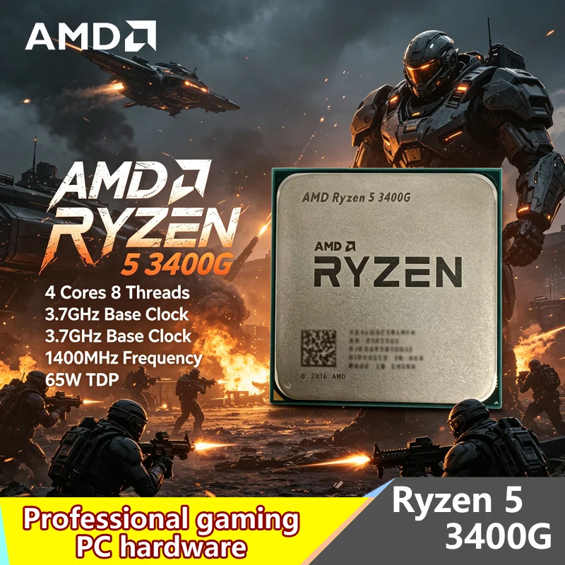 Amd Cpu Ryzen 5 - AMD Ryzen 5 3400G AM4 Procesor