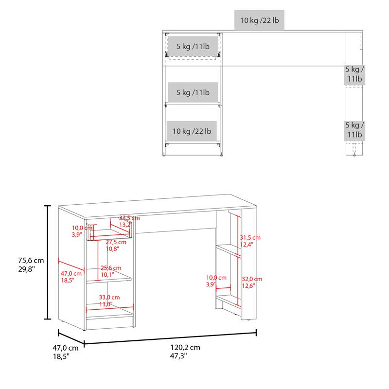 Biurko o szerokości 47 cali z  – Desk Setup Or Set Up recenzja i cena