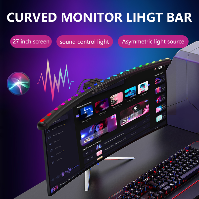Światło LED RGBIC do monitora, – Desk Setup Tech recenzja i cena