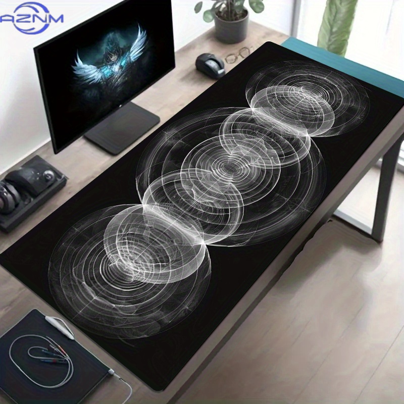 Duża czarno-biała podkładka po – Desk Setup Or Set Up recenzja i cena