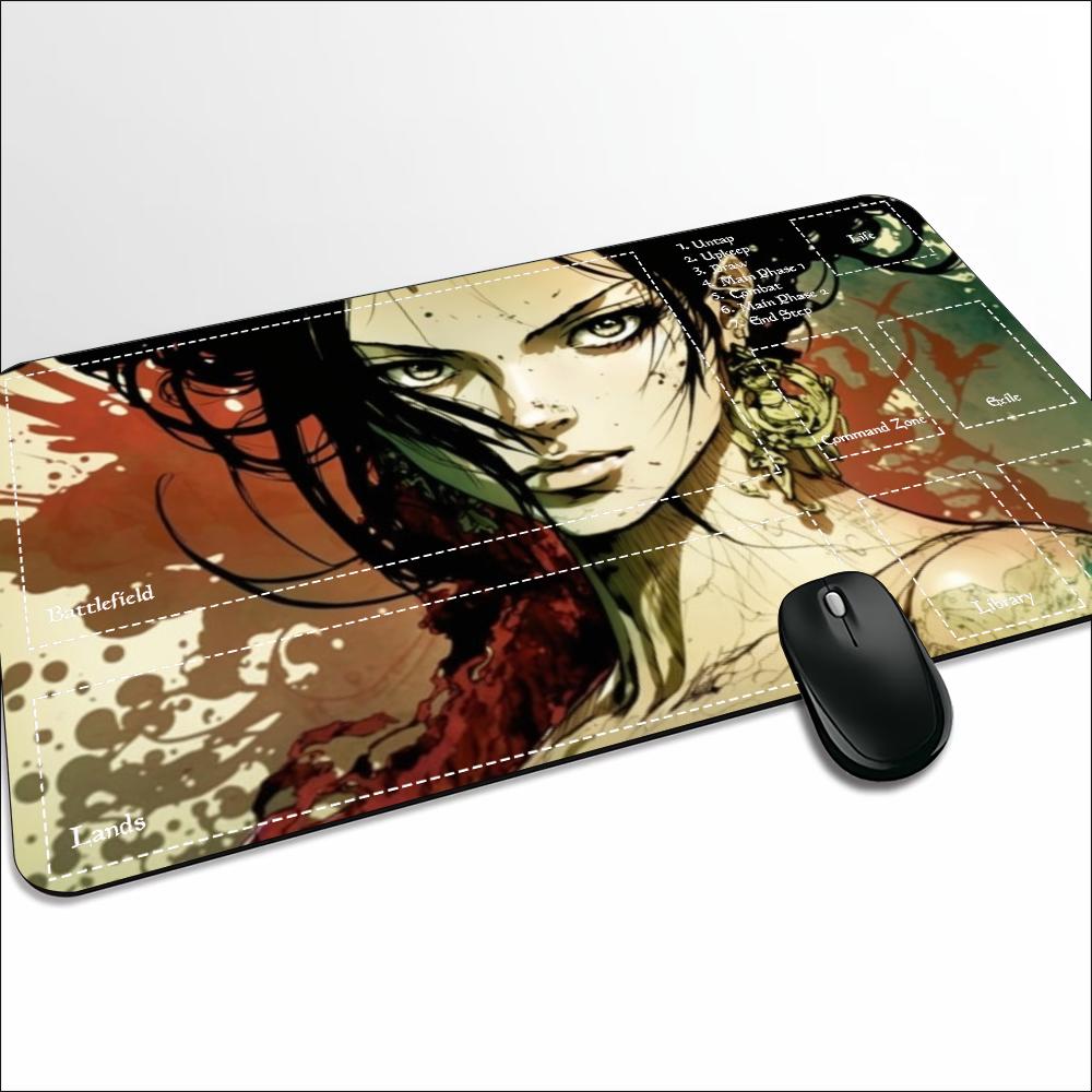 Blood Moon Samurai Anime Lady  – Desk Setup Anime recenzja i cena