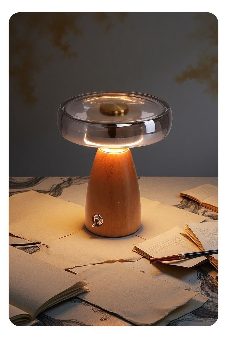 Lampa Stołowa z Drewna w Stylu – Desk Setup Vintage recenzja i cena