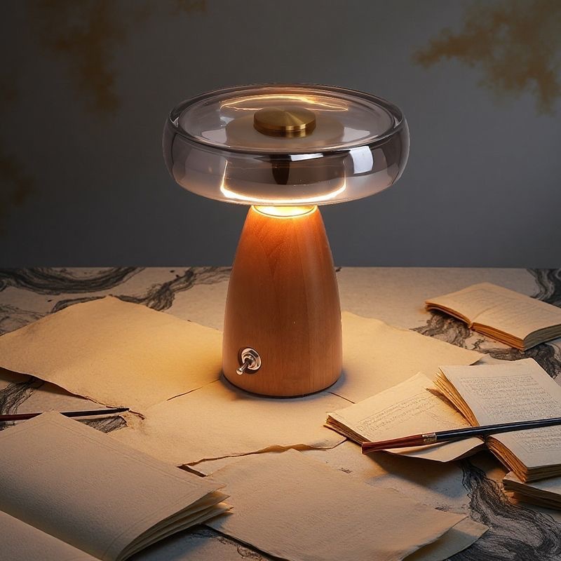 Lampa Stołowa z Drewna w Stylu – Desk Setup Vintage recenzja i cena