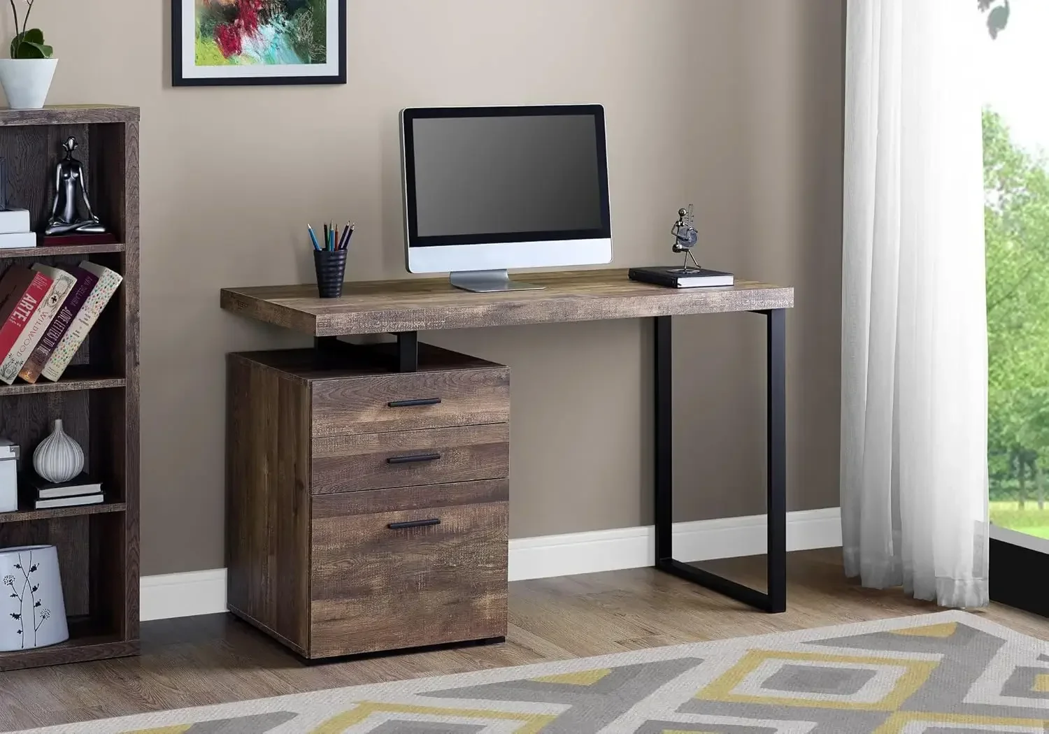 Biurko komputerowe z szafką na – Desk Setup Or Set Up recenzja i cena