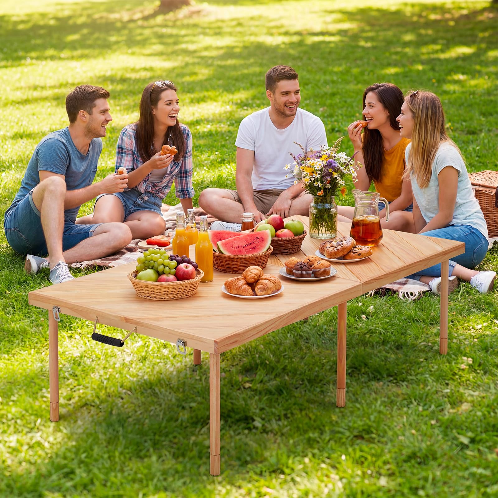 Składany stół piknikowy na zew – Desk Setup Design recenzja i cena