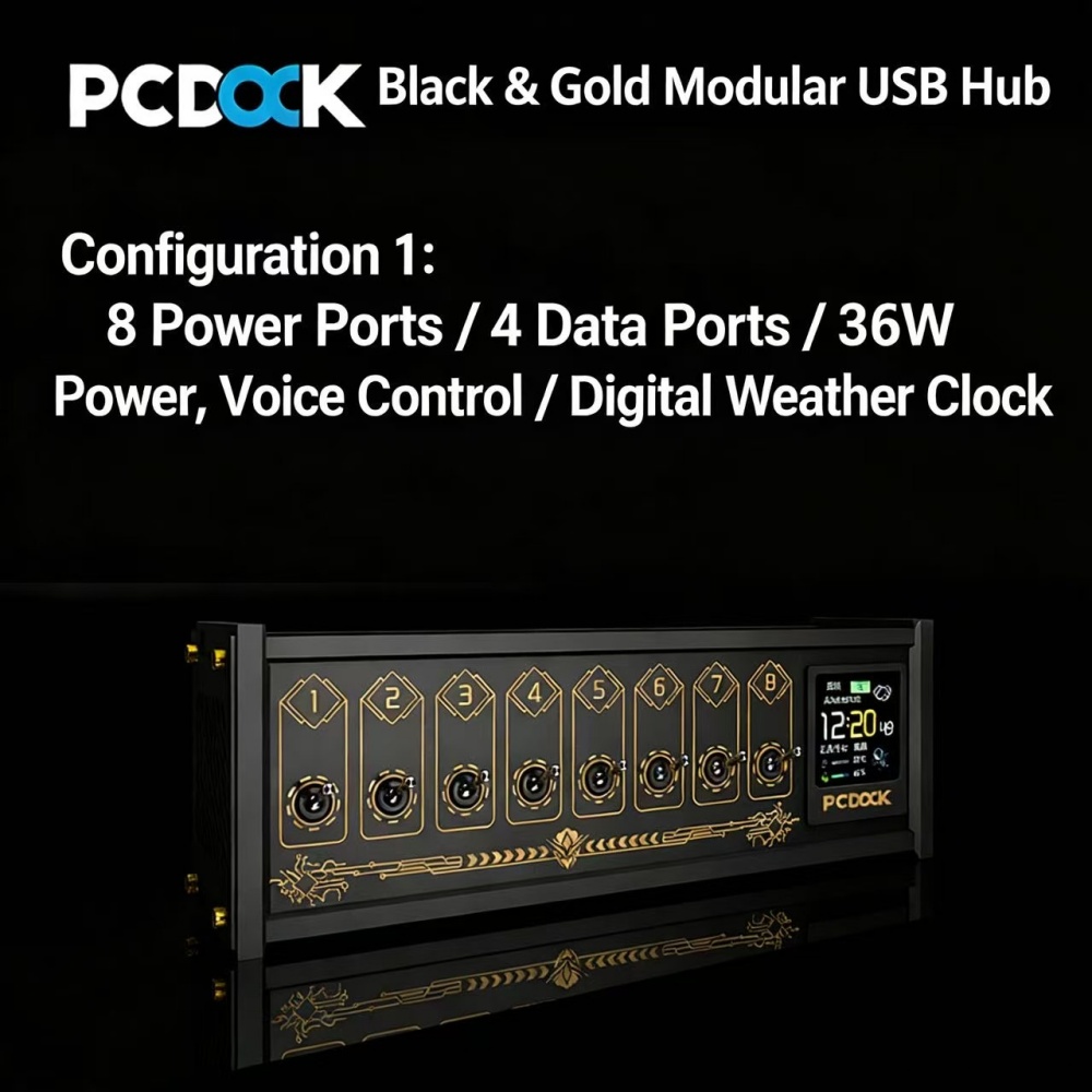 PCDOCK Blok USB z przełączniki – Desk Setup Tech recenzja i cena