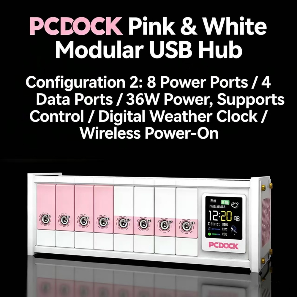 PCDOCK Blok USB z przełączniki – Desk Setup Tech recenzja i cena