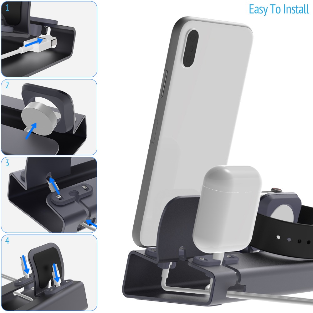 Stacja dokująca do ładowania A – Desk Setup Apple recenzja i cena