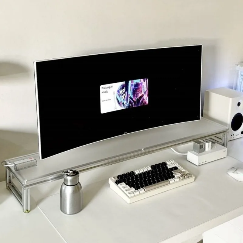 Aluminiowy Stojak na Monitor A – Desk Setup Monitor And Laptop recenzja i cena