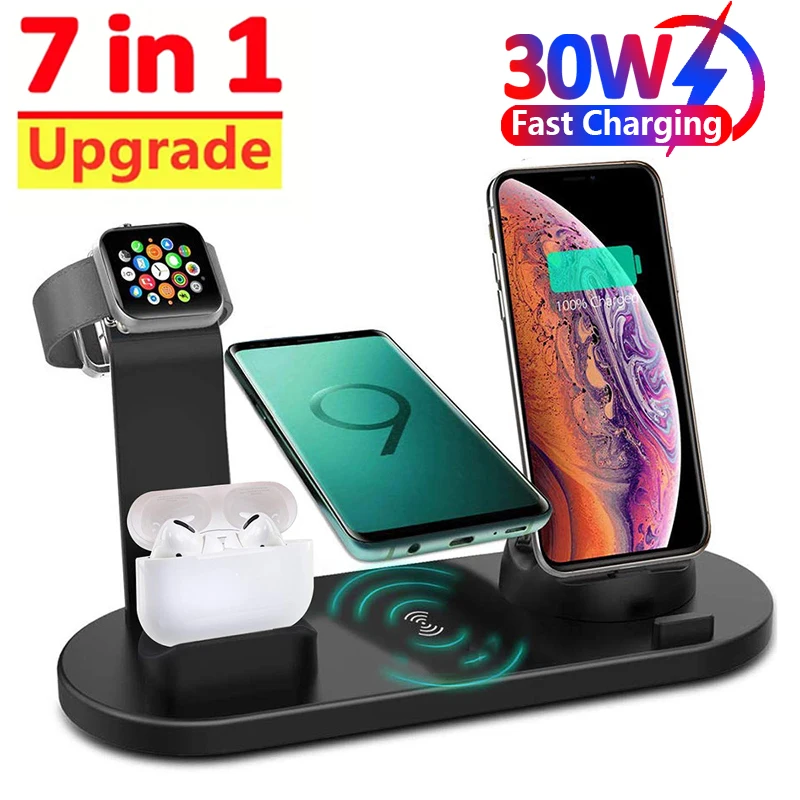 Bezprzewodowa ładowarka 7 w 1  – Desk Setup Apple recenzja i cena